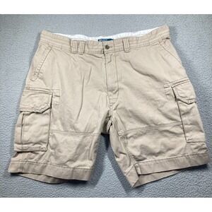 Polo by Ralph Lauren Shorts Mens 42x9 Beige Cargo Distressed Gorpcore Hiking Y2K